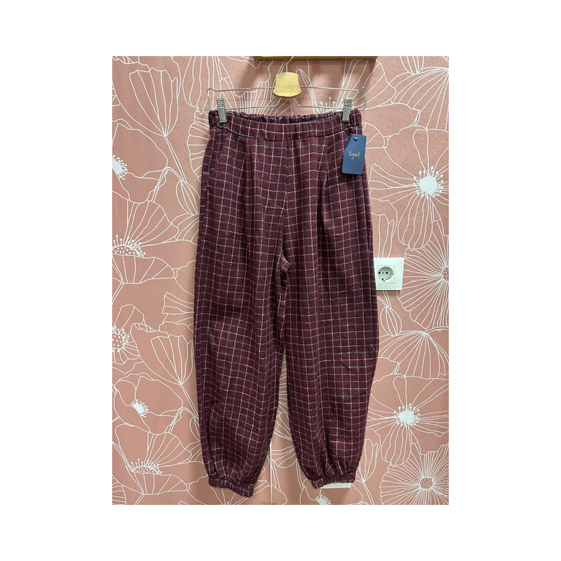 Pantalón jogger cuadros