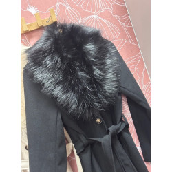 Abrigo cuello pelo lazada