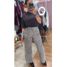 Pantalón recto animalprint