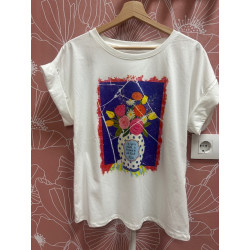 Camiseta flores