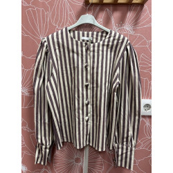 Chaleco  botones raya