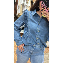 Camisa vaquera volante