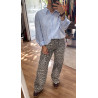 Pantalón leopardo recto