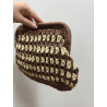 Bolso rafia estampado pequeño