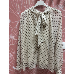 Blusa lunares gasa