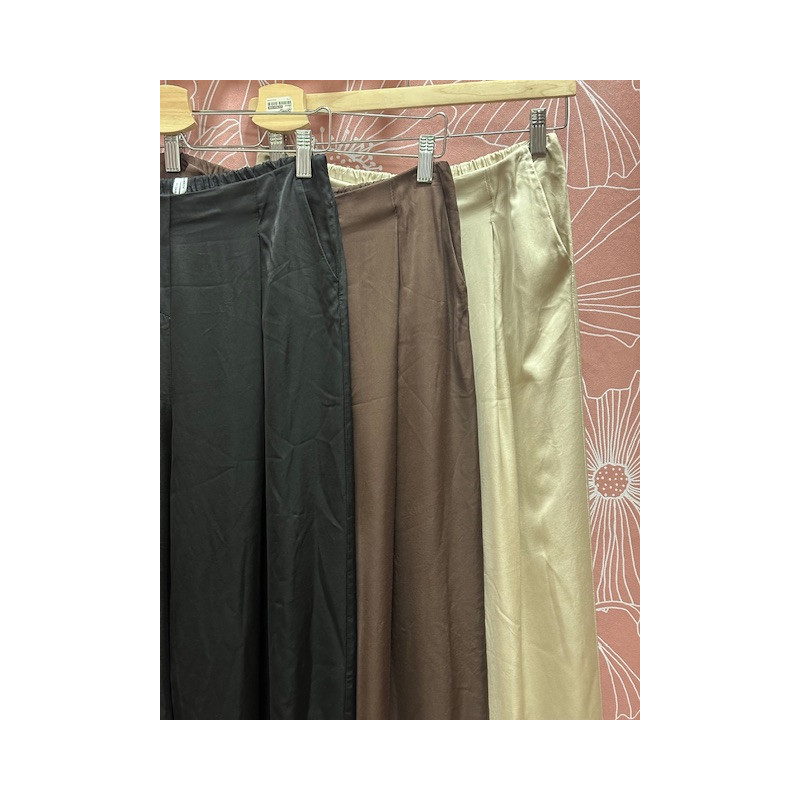 Pantalón pinza saten
