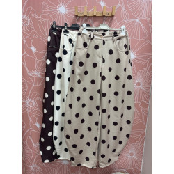 Pantalón globo lunares