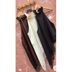 top asimétrico encaje