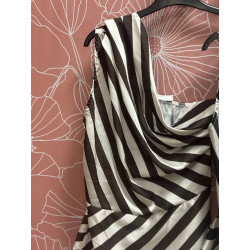 Top rayas asimétrico