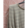 Camiseta hombrera rayas