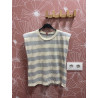 Camiseta hombrera rayas hilo
