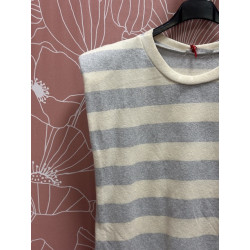 Camiseta hombrera rayas hilo