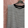 Camiseta hombrera rayas