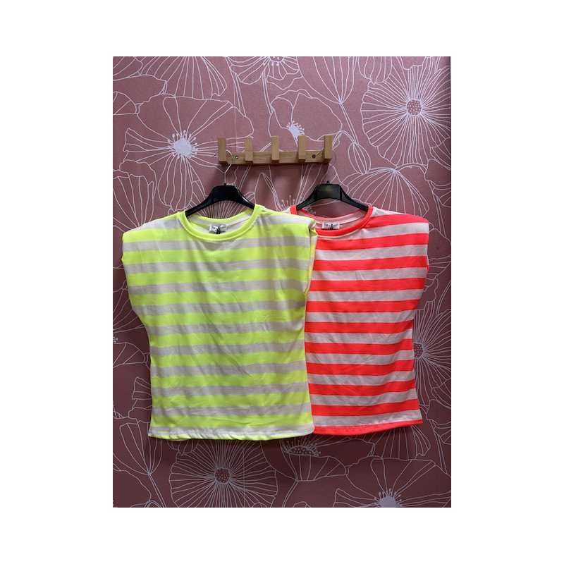 Camiseta hombrera fluo