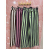 Pantalón de rayas lino