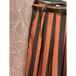 Pantalón rayas cinturón