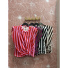 Camiseta rayas frunce
