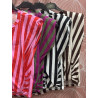 Camiseta rayas frunce
