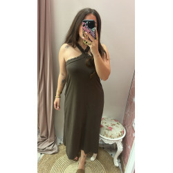 Vestido tachuela cruzado