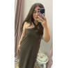 Vestido tachuela cruzado