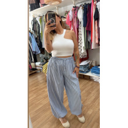 Pantalón rayas bombacho