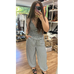 Pantalón bombacho vichy