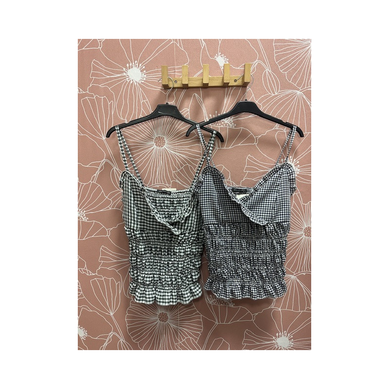 Blusa vichy tiranta