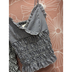 Blusa vichy tiranta