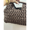 Bolso rafia marron
