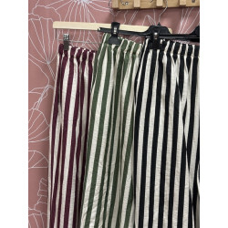 Pantalón bombacho rayas