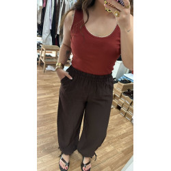 Pantalón bombacho lazo