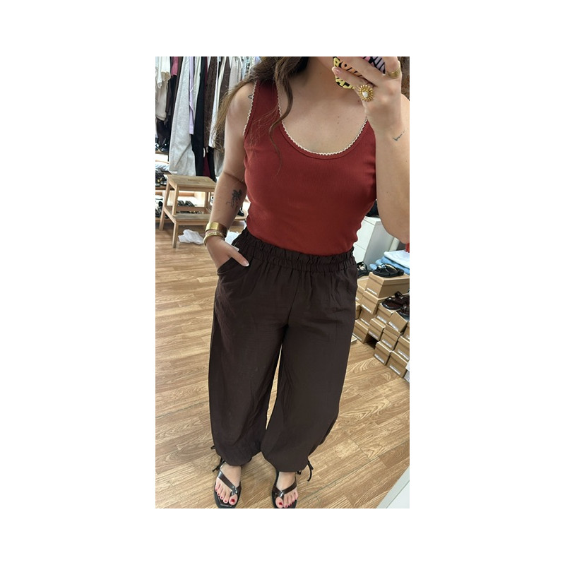 Pantalón bombacho lazo