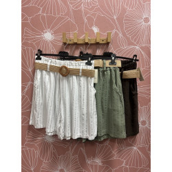 Pantalón lino rayas