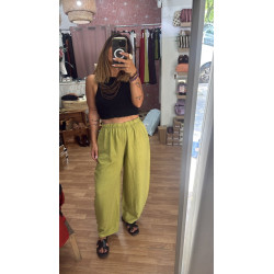 Pantalón tachuelas lino