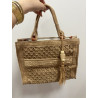 Bolso rafia adorno