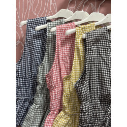 Blusa vichy lazos