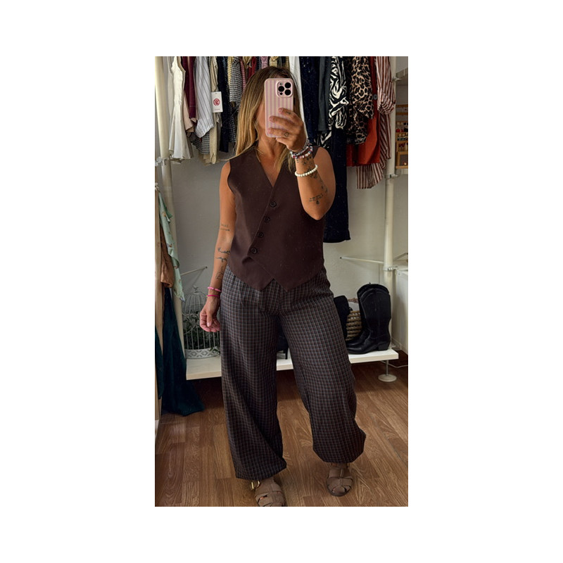 Pantalón Bombacho cuadros