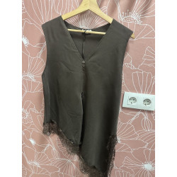 Chaleco traje encaje