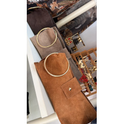 Bolso antelina piel