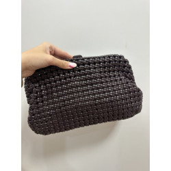 Bolso trenzado piel