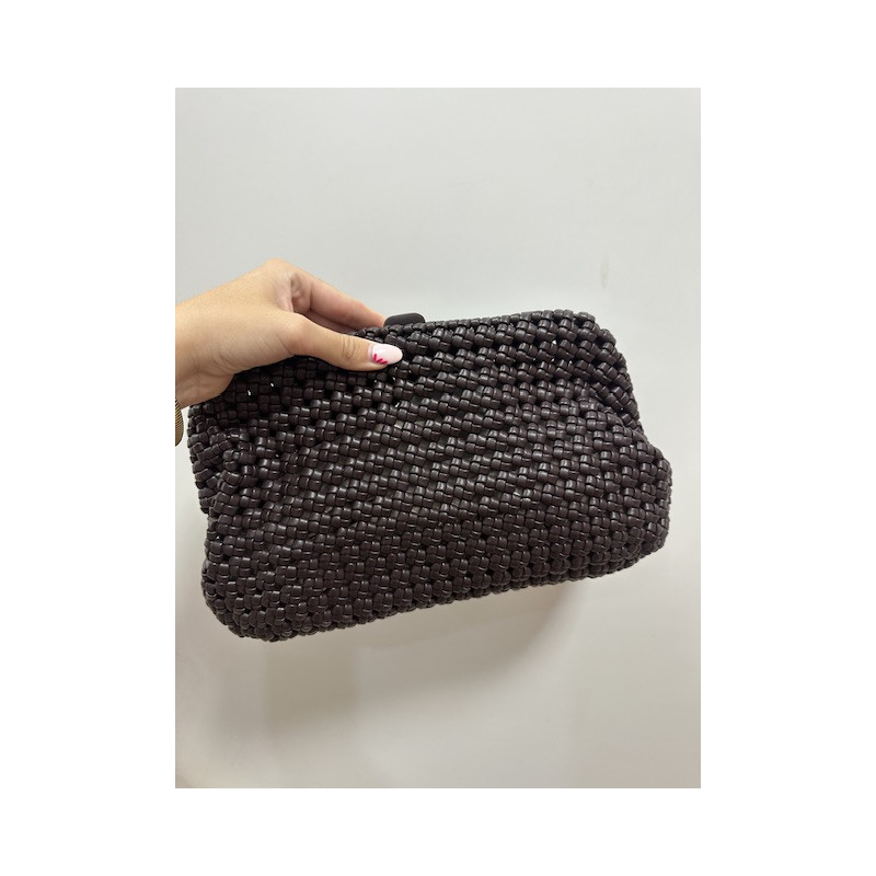 Bolso trenzado piel