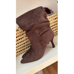 Bota antelina marrón chocolate