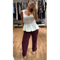 Pantalón burdeo